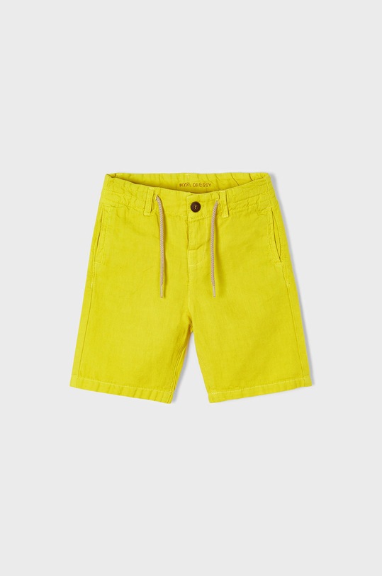 Mayoral pantaloni scurti copii 3249.5B.MINI.B galben SS22
