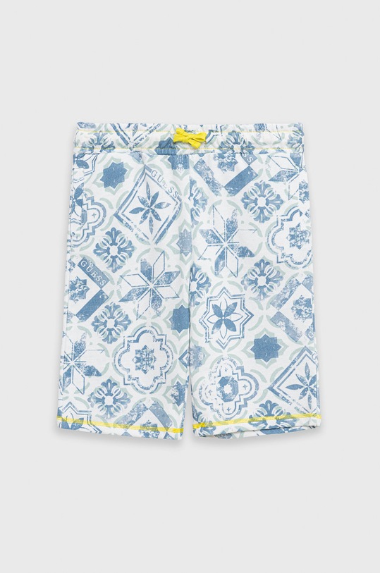 Guess szorty bawełniane dziecięce bawełna niebieski L2GD09.KA6R3