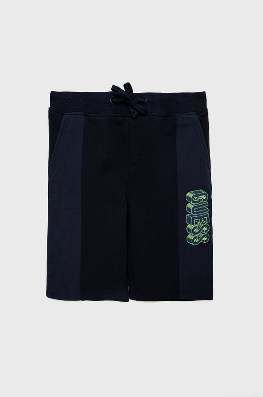 Дитячі бавовняні шорти Guess бавовна темно-синій L2GQ13.KA6R0