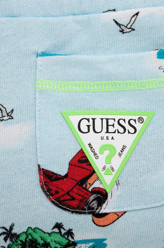 Guess szorty bawełniane dziecięce N2GD09.KA6R3 niebieski SS22