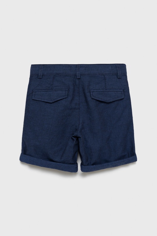 United Colors of Benetton szorty z domieszką lnu dziecięce 4VQXC900A.G granatowy SS22