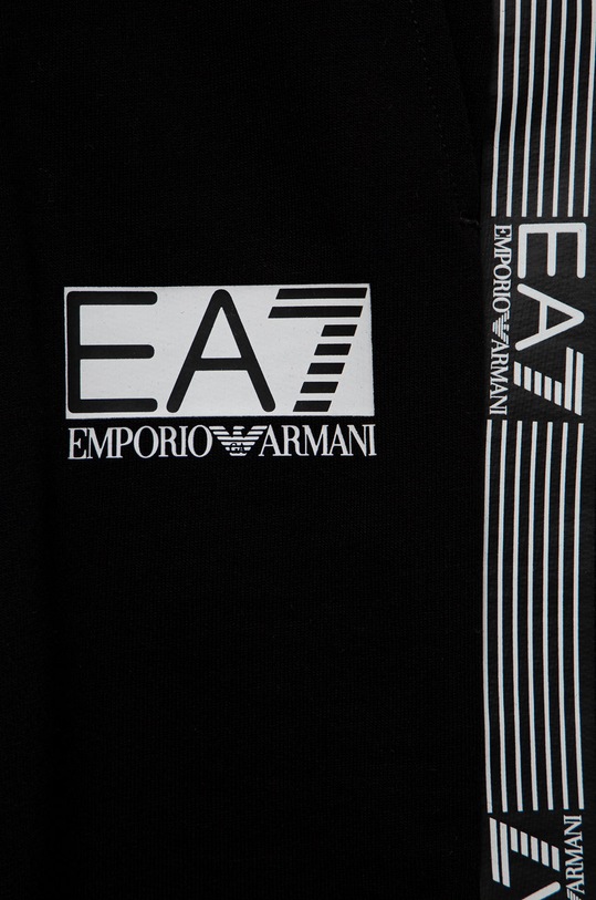 Chłopiec EA7 Emporio Armani szorty bawełniane dziecięce 3LBS58.BJ05Z 3LBS58.BJ05Z czarny