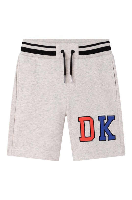 Dětské bavlněné šortky Dkny pletenina béžová D24753