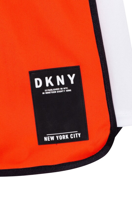 Dkny szorty bawełniane dziecięce D24755 pomarańczowy D24755