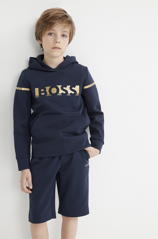 Boss pantaloni scurti copii casual bleumarin J24745.114.150