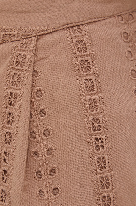 Bavlněné šortky Y.A.S hnědá 26025613.Woodsmoke