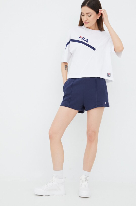 Tommy Jeans pantaloni scurti din bumbac DW0DW12626.PPYY bleumarin SS22
