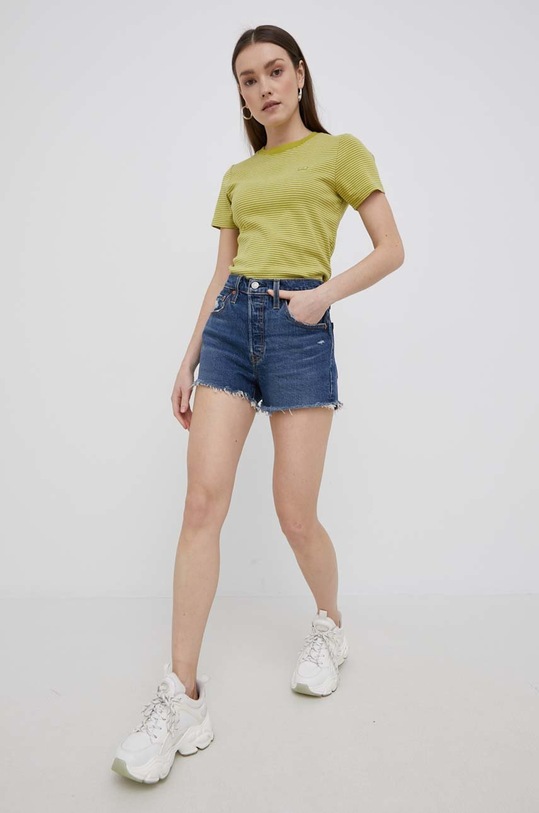 Levi's pantaloni scurti jeans 56327.0206 bleumarin SS22