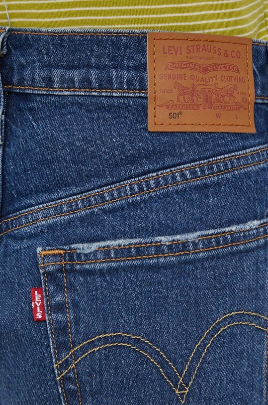 Levi's pantaloni scurti jeans 56327.0206 bleumarin