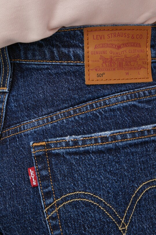 Levi's pantaloni scurti jeans bleumarin 56327.0222