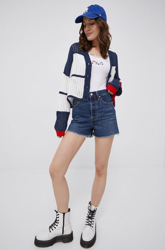 Rifľové krátke nohavice Levi's 77879.0068 tmavomodrá SS22