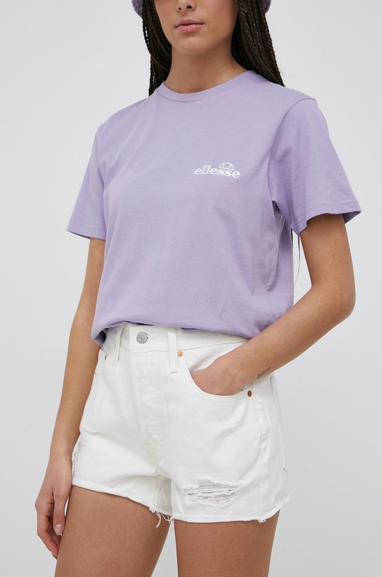 Rifľové krátke nohavice Levi's bavlna biela 56327.0243