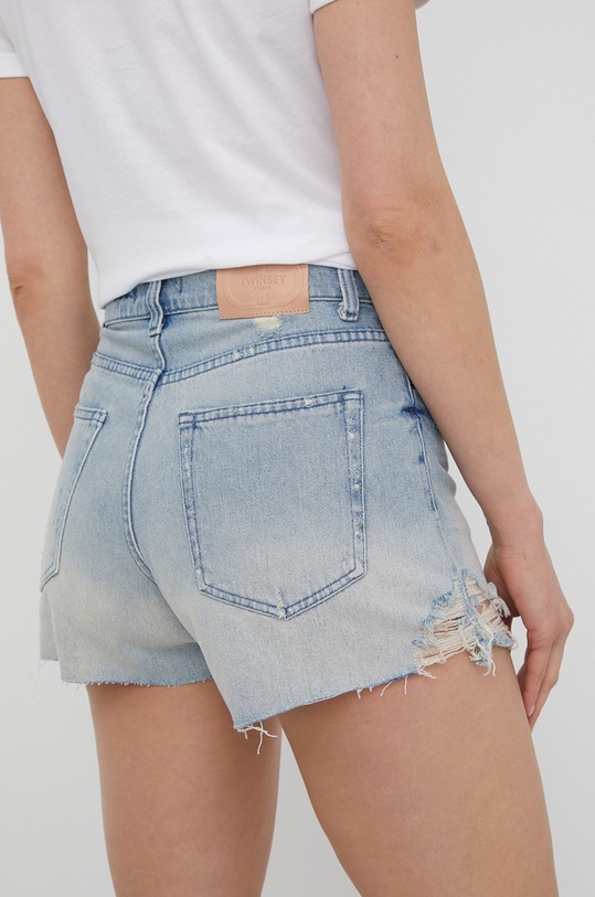 Odzież Twinset szorty jeansowe 221TT2401 niebieski