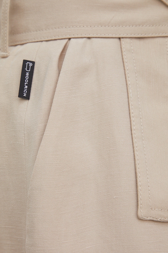 Kratke hlače Woolrich bež CFWWSH0020FRUT3043