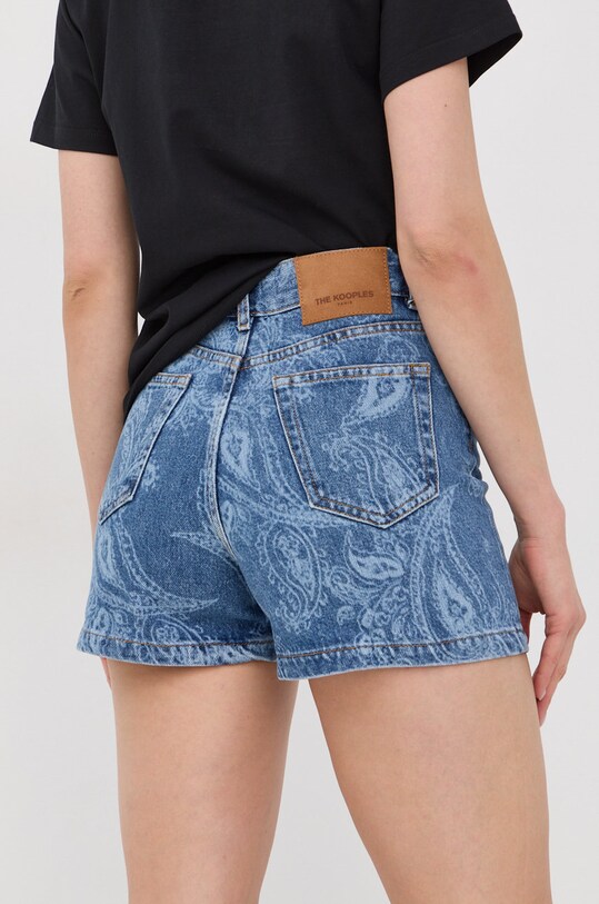 Îmbrăcăminte The Kooples pantaloni scurti jeans FSHO24006J albastru