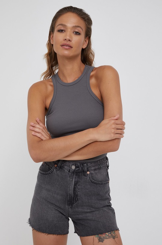 Džínové šortky Dr. Denim 1930128U8.U85 šedá SS22