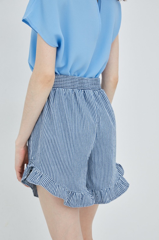 Odzież Pieces szorty bawełniane 17123685.LightBlueD granatowy