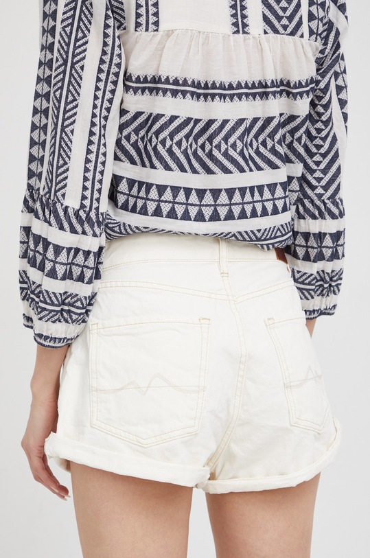 Îmbrăcăminte Pepe Jeans pantaloni scurti din bumbac Suzie PL801003TB4.000 bej