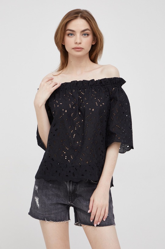 Rifľové krátke nohavice Pepe Jeans Thrasher čierna PL801004VY0.000