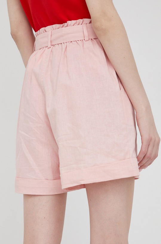 Oblečení Šortky s příměsí lnu Pepe Jeans Muriel PL800983.318 růžová