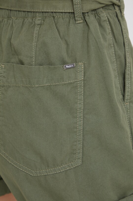 Pepe Jeans pantaloni scurti din bumbac Kaylee Short verde PL800987.684