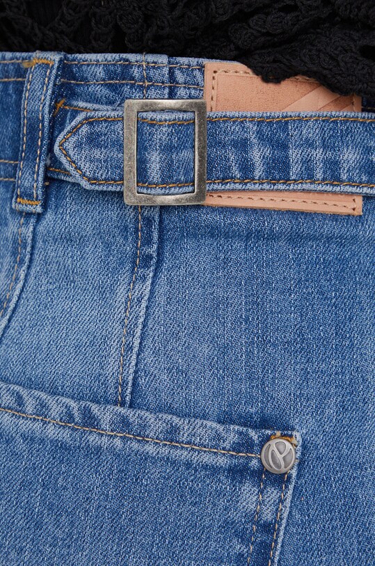 Pepe Jeans pantaloni scurti jeans Stella Adapt bleumarin PL800992.000