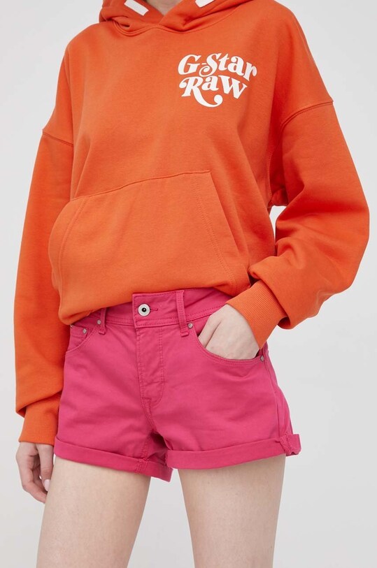 Pepe Jeans szorty jeansowe SIOUXIE tkanina fioletowy PL801002YE4.422