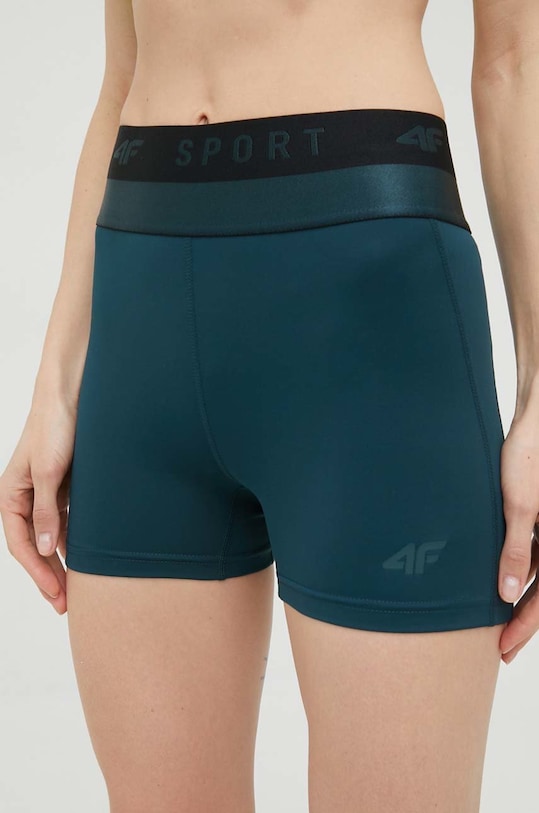 Kratke hlače za trening 4F print zelena H4L22.SKDF012