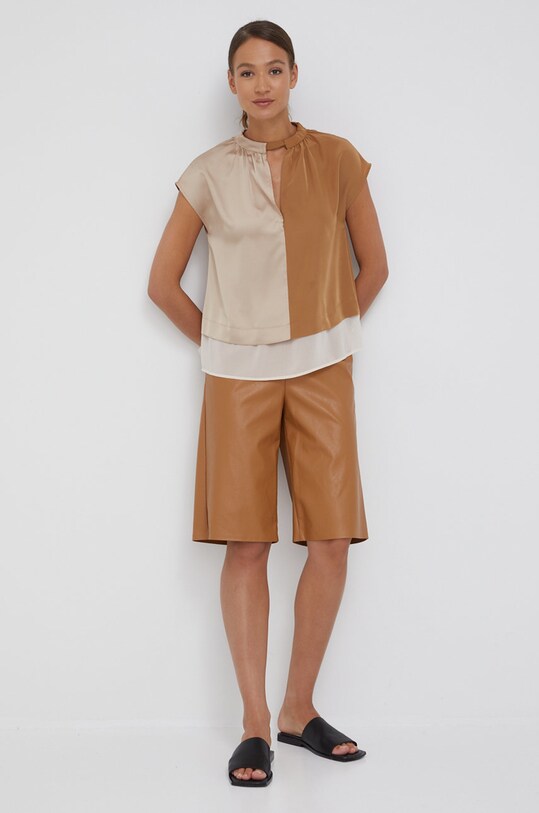 Sisley pantaloni scurti panza bej 48WPL9001.10G
