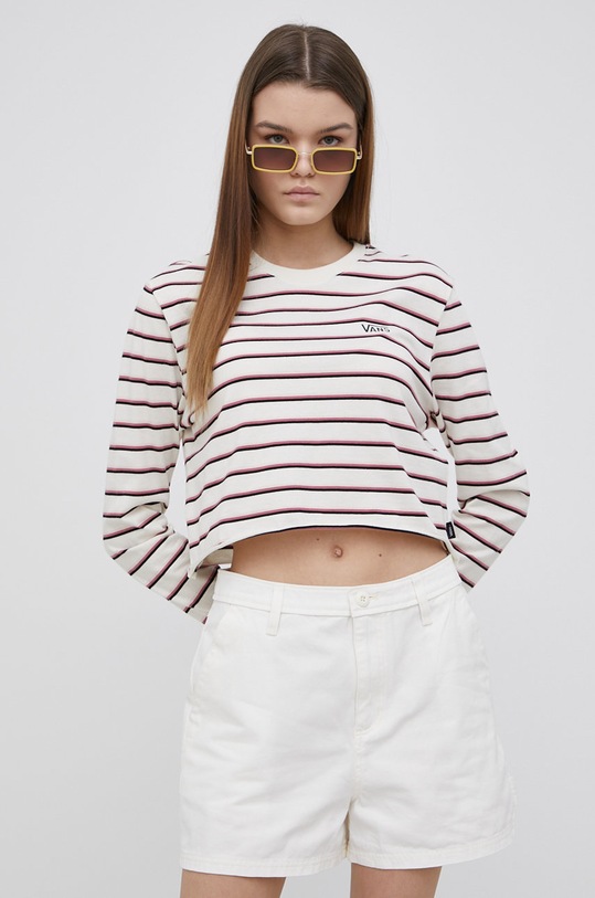 Vans szorty jeansowe VN0A5LLAFS81 biały SS22