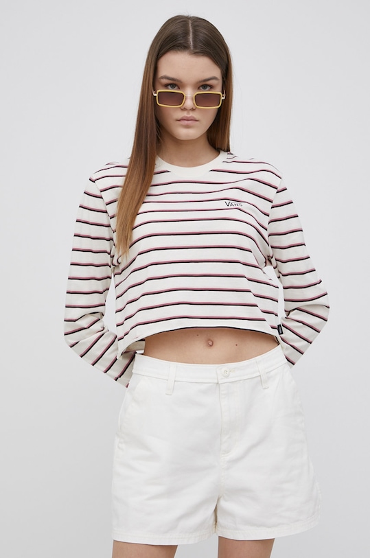 Vans szorty jeansowe VN0A5LLAFS81 biały SS22