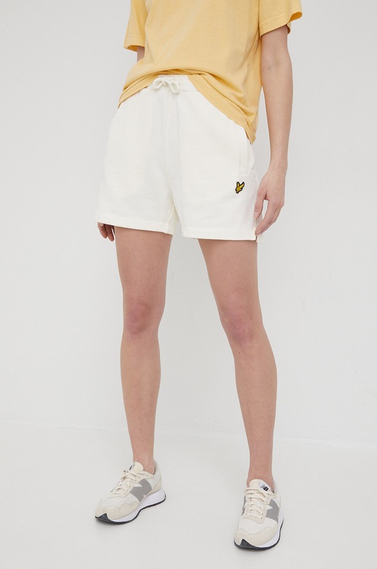Bavlnené šortky Lyle & Scott SHW1601V.Z129 béžová SS22