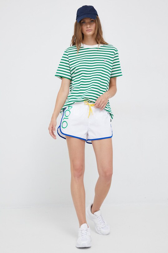 Polo Ralph Lauren pantaloncini 211863686001 bianco AW22