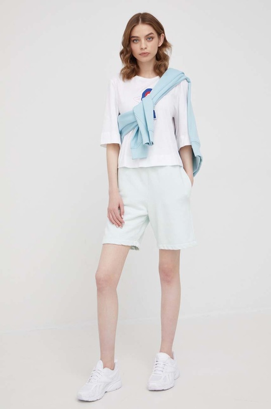 Bavlnené šortky United Colors of Benetton 3HQLD9001.909 tyrkysová SS22
