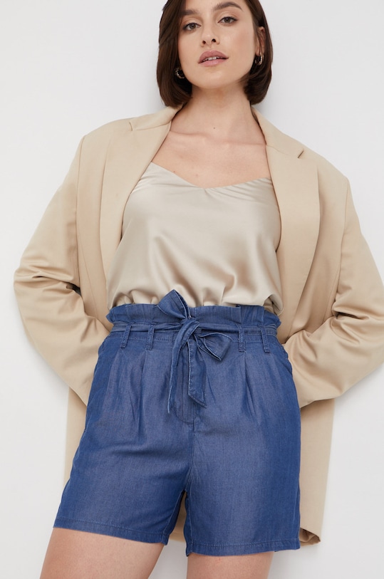 Kratke hlače United Colors of Benetton tkanina mornarsko plava 4DA7D900B.901