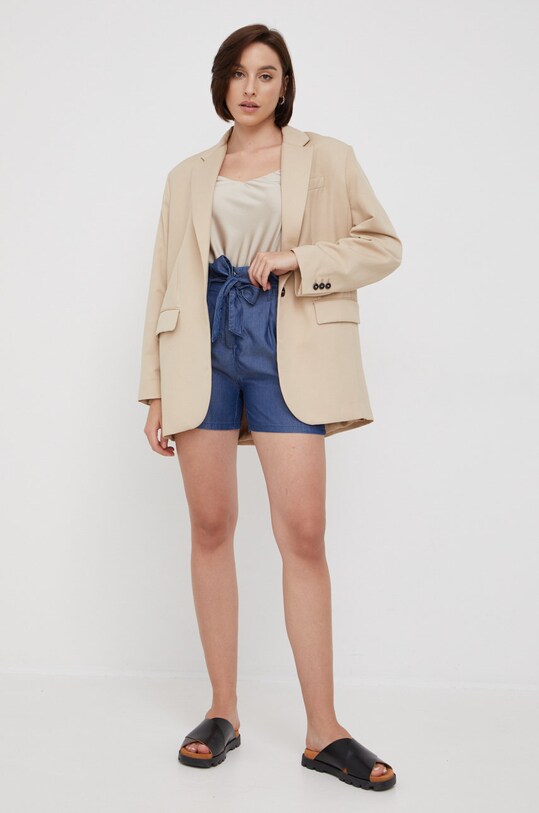 United Colors of Benetton szorty 4DA7D900B.901 granatowy SS22