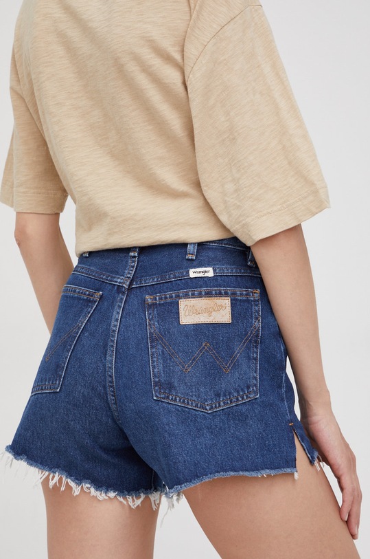 Odzież Wrangler szorty jeansowe W25JSF422 granatowy