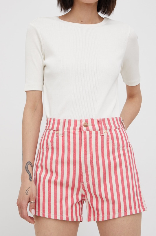 Kratke hlače Wrangler Planet friendly roza W25JXW46Z