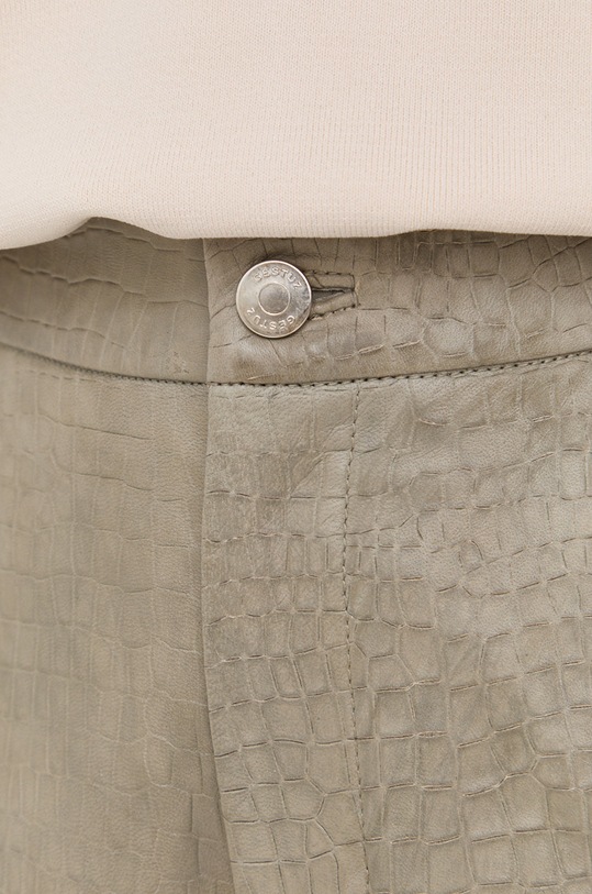 Gestuz szorty skórzane zielony 10906056