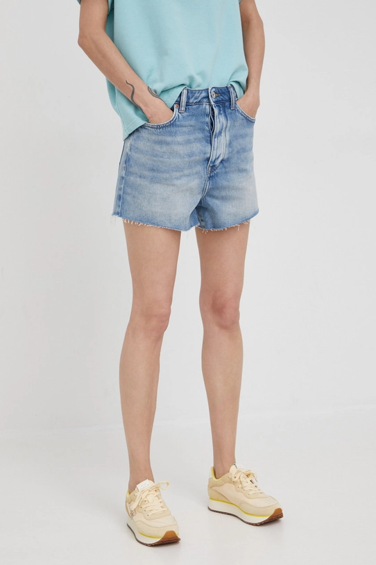 Mustang pantaloni scurti jeans High Rise Shorts jeans albastru 1012454.5000.422