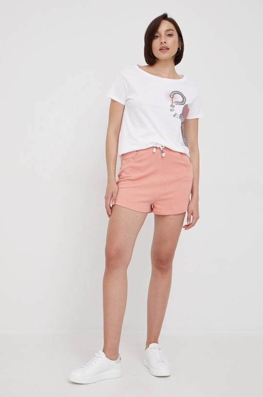 Bavlněné šortky Mustang Julie Jogpant 1012602.8131 oranžová SS22