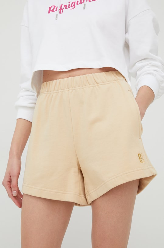 P.E Nation pantaloni scurti din bumbac bumbac bej 22PE1S156