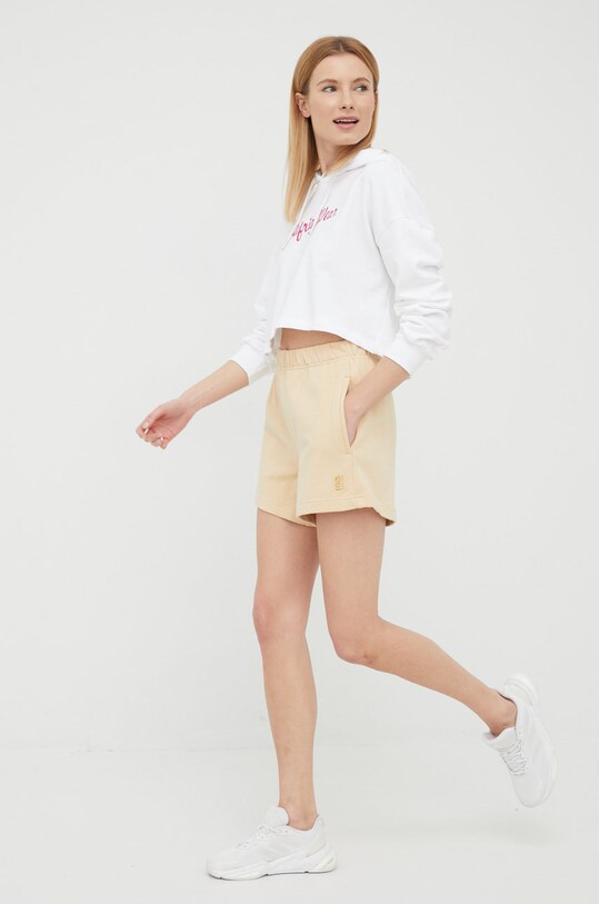 P.E Nation pantaloni scurti din bumbac 22PE1S156 bej SS22