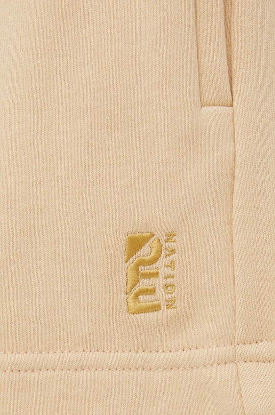 P.E Nation pantaloni scurti din bumbac bej 22PE1S156