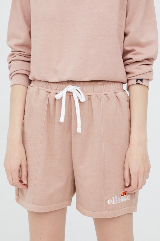 Ellesse pantaloni scurți din bumbac bumbac roz SGM13151