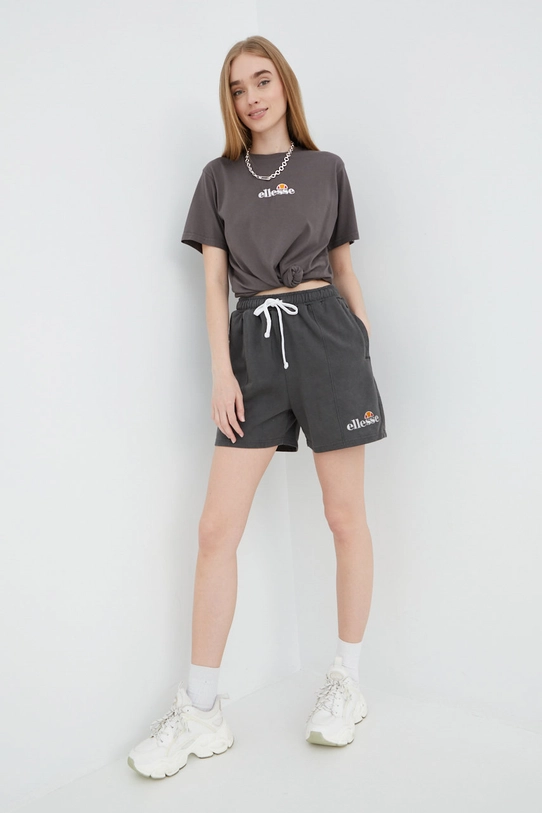 Ellesse pantaloni scurți din bumbac SGM13151 gri SS22