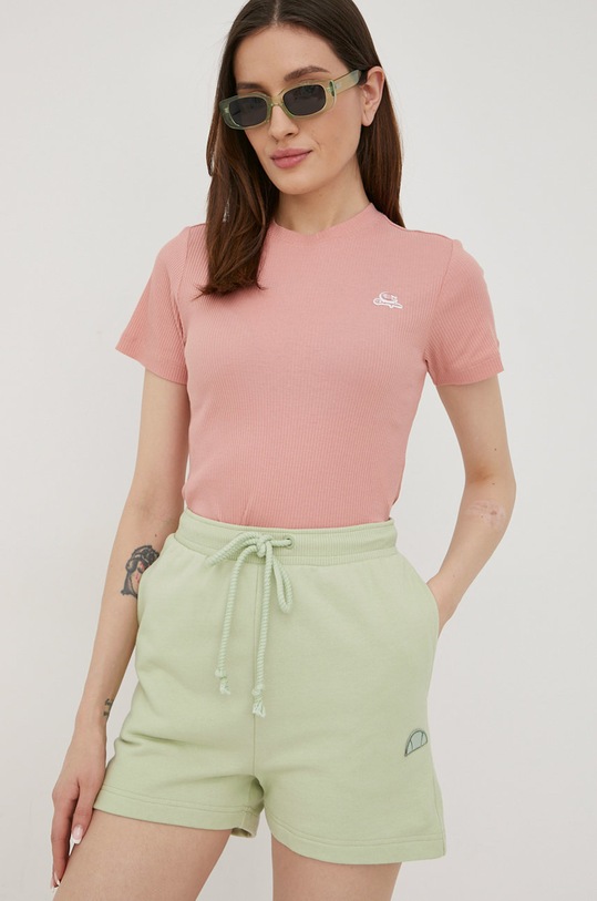 Bavlněné šortky Ellesse SGM14159 zelená SS22