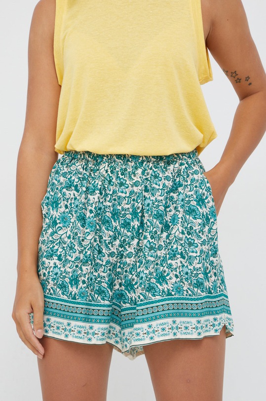 Vero Moda szorty tkanina zielony 10276340.Birch