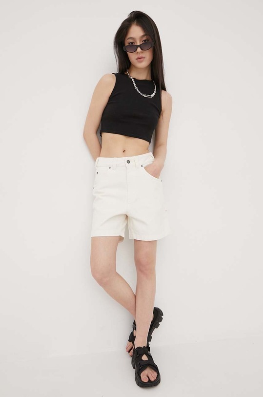 Dickies szorty jeansowe high biały DK0A4XRSC43