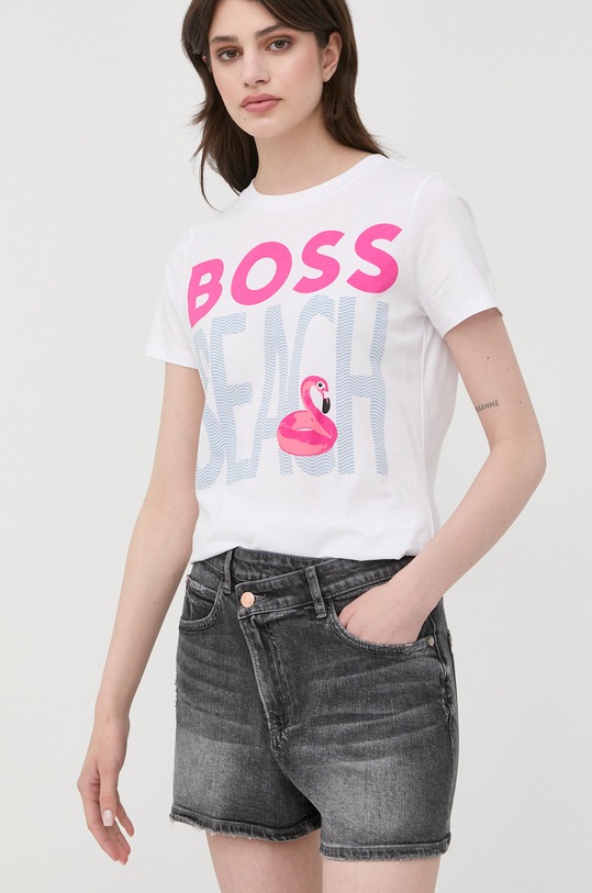 Miss Sixty pantaloni scurti jeans 6W2JJ2260000 gri SS22